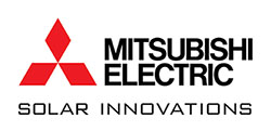 Mitsubishi Electric solar logo.